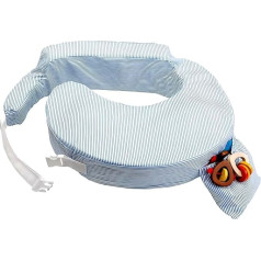 My Brest Friend – The Patented American Nursing Pillow Classic, Blue and White Stripes