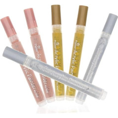 STOBOK Pack of 24 Metallic Markers Painting Markers Metallic Marker Pens Acrylic Fabric Markers Writing Pad Acrylic Markers Gold Colour Marker Graffiti Pen