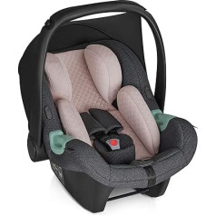 ABC Design Baby Car Seat Tulip Diamond Edition - Baby Seat for Group 0+ i-Size up to 13 kg - Adjustable Headrest - Side Impact Protection & 3-Point Harness System - Colour: Bubble