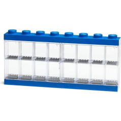 Room Copenhagen LEGO Mini Figure Display Case 16, Blue, One Size