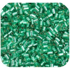 300pcs/bag 2mm Silver Filled Tube Beads Japan Imported Large Glass Rice Beads Short Tube Series DIY Jewelry Making TH-5128 300pcs