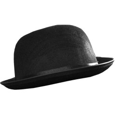 ILOVEFANCYDRESS Bowler Hat Costume Accessories Men Women Sizes 55 cm 58 cm 60 cm Felt Victorian Gentleman Costume