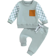 Yassiglia Clothing Sets for Baby Boys Soft Clothing Set Newborn Baby Clothing Toddler Jogging Suit Autumn Sweatshirt + Trousers