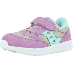 Saucony Girls Baby Jazz Lite Trainers Lilac/Rainbow 5.5 Wide US, Lilac Rainbow