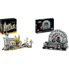 LEGO Icons THE Lord of the Rings: BRUCHTAL, Large Set of 15 Mini Figures & Star Wars Emperor's Throne Room - Diorama, Return of the Jedi 40th Anniversary Set