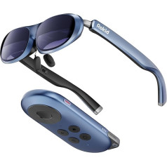 Rokid AR Joy Pack, Max AR Glasses with Station, 160 Inch Micro-OLED Virtual Theater, 50° FOV and 600nits Luminance, HDCP Support, Packed with Extensive Streaming Resources