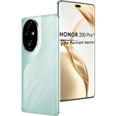 HONOR 200 Pro 5G Smartphone - ROM 512 GB, Battery 5200 mAh, Snapdragon 8s Gen 3 (4 mm), Triple Camera 50 MP, Display 6.78 Inches, Dual SIM, NFC, MagicOS 8.0/Android 14 - Green
