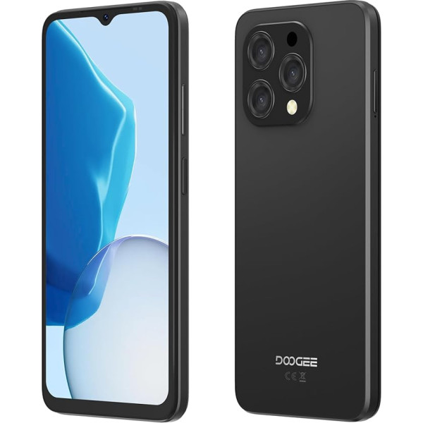DOOGEE N55 (2024) Smartphone Without Contract, 9GB + 128GB 6.56 Inch HD+ Display, Android 14 Mobile Phone Cheap, Octa Core Processor, 13MP + 8MP AI Camera, 5150mAh, Dual SIM 4G, GPS, Simlock-Free,