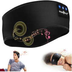 MUSICOZY Bluetooth Sleep Headphones, Sleep Headphones, Side Sleepers, Wireless Sports Headphones, Headband, 14+STD for Yoga, Training, Travel, Insomnia, Tech Gadgets for Men/Women