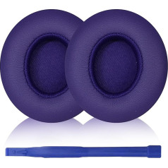 Aiivioll Dr. DRE Wireless Replacement Ear Pads Professional Replacement Ear Pads Compatible with Beats Solo 2 Solo 3 Wireless Bluetooth Headphones (Purple)