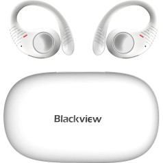 Blackview AirBuds 10 Open Ear Headphones, Bluetooth Headphones Sport with Ear Hooks, Wireless Bluetooth 5.3 Open Ear Sports Headphones, Dual Microphone, Clear Call, Touch Control, for Running Workout