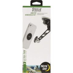 Nite Ize Original Steelie Orbiter Windshield Mount Kit - Low Profile Magnetic Car Windshield Mount for Smartphones