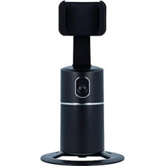 Phone Holder with 360° Rotation and Face Detection, Compatible with iPhone and Android (Supports Premium Face Monitoring)