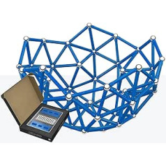Geomag Masterbox Large 183 Magnetic Sticks Toy Blue 248-Piece Box