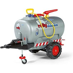 Rolly Toys rollyTanker Barrel Trailer with Pump and Syringe (Accessories for Pedal Vehicles, for Children from 3 - 10 Years, with Jockey Wheel, Max. Filling 30 Litres, Children's Toy) 122776