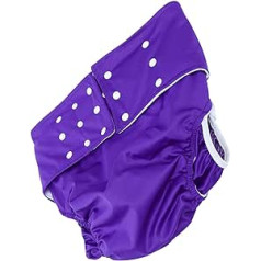 CLISPEED Pocket Nappies Pack of 4 Cloth Nappies for Adults Attractive Wash Man All-purpose Cloth Pul-plane Leak-Proof Purple Pocket Underwear