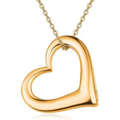 TANGPOET Ash Pendant 925 Sterling Silver Urn Necklaces for Ashes Chain Urn Necklace for Ashes Keepsake Necklace Jewellery for Mum Dad Women Men Pet with Gift Box