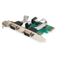 Expansion card/controller PCI Express RS232 serial port, 2xDB9, chipset: asix99100