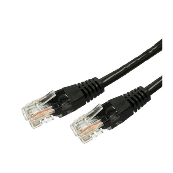 Cat.6a RJ45 UTP copper patch cord cable 3m black - pack of 10