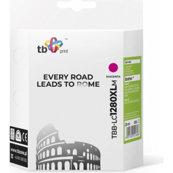 Ink for brother lc1280xl tbb-lc1280xlm has