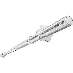 Hop-Sport Dumbbell Bar Diameter 30 mm – Barbell Bar 167 cm, Dumbbell Bar 40 cm, SZ & Super SZ Bar 120 cm – Chrome-Plated and Knurled, Thread with Spinlock Collars