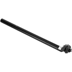 Cosiki July Gift Bicycle Seat Post Replacement Seat, 4 Sizes Bicycle Seat Post, Aluminium Alloy MTBRoad Bicycle Seat Post (27.2 x 450 mm, Black)