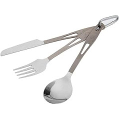TOAKS Titan Folding Utensil Set - Fork, Knife, Spoon