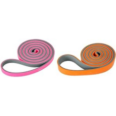 LAZYZ Resistance bands, stretch exercise assist band, compact, portable, training bands for men and women, set of 2