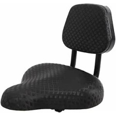 YIYIBY Bicycle Saddle PU Bicycle Saddle with Backrest for Mountain Bike Road Bikes Trekking Bikes Electric Bicycle Black