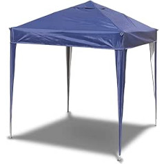SANHENG Pop Up Gazebo Heavy Duty Waterproof Garden 3x3m All Weather Gazebo with Steel Frame Travel Bag and 4 Leg Weight Bags (Blue)
