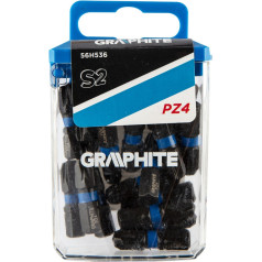 Graphite PZ4 x 25 mm impact bits, 20 pcs.