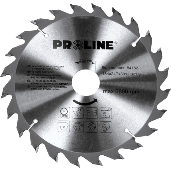 84509 Carbide saw blade for wood 500mm, 100 teeth, Proline