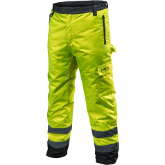 NEO Warning, insulated work trousers, yellow, size S