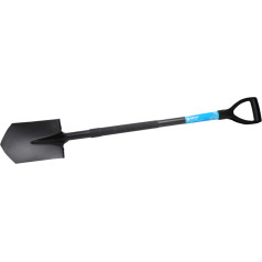 Sharp, hardened spade, metal shaft 1150 mm