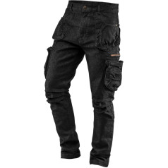 NEO 5-pocket DENIM work trousers, black, size M