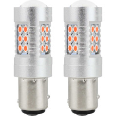 LED bulbs canbus 3030 24smd 1157 bay15d pr21/5w red 12v 24v amio-02579