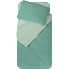 DOMIVA - Bed Linen 75 x 120 cm with Pillow Case 35 x 45 cm Christmas Tree Green Grey