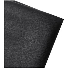SSWZHANG Faux Leather Fabric Black 160 cm Wide Cowhide Look Leather Upholstery Fabric Cover Fabric for Car Seats, Sofa, Furniture, Crafts, DIY Projects (Size: 160 x 300 cm, Colour: Black)