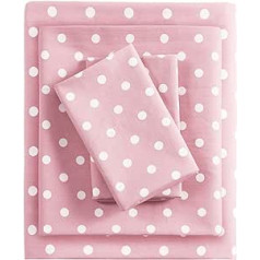 MIZONE MZ20-417 Mi Zone Polka Dot Cotton Sheet Set Queen Pink,Queen