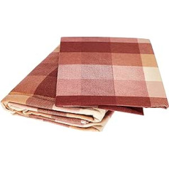 TOM TAILOR 0009925 Flannel Bed Linen Set with Pillowcase 1x 155 x 220 cm and 1x 80 x 80 cm Salmon