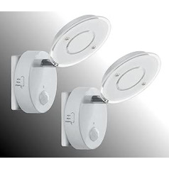 Trango NITE 2636-026 Sensor LED Night Light in White with Automatic Function Direct 230 V with Motion Sensor I Safety Light I Socket Lamp I Wall Lamp I Orientation Light I Night Lamp