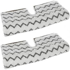 SPARES2GO Wischaufsatz kompatibel mit Shark Klik n‘ Flip Dampfreiniger S6001 S6003, 2 Pads