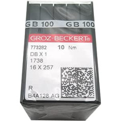 GROZ-BECKERT Needles - 100 DBx1 Groz Beckert 1738 16 x 257 Sewing Machine Needles (Groz Beckert DBX1 14/90)