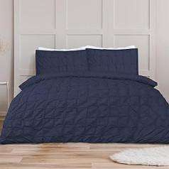 Sleepdown Double Bedding Set, Cotton Blend, Blue.