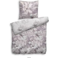 Heckett Lane Twill Bed Linen Parish 155 x 220 (80 x 80) Taupe