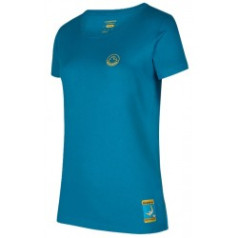 Krekls CLIMBING on the MOON T-Shirt W XS Turchese/Giallo