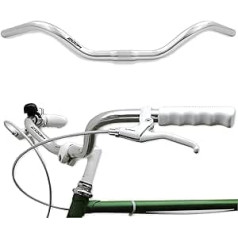City Bike Handlebar Ergonomic Bicycle Handlebar for Women's Bike & Men's Bike Made of Silver Aluminium Retro Handlebar City Bike Dutch Bike Women's Bicycle Men's Bicycle Cruiser Bicycle Beach Cruiser