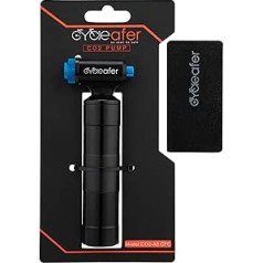 Cycleafer® CO2-Fahrradpumpe, Premium-Qualität, einfaches und schnelles Aufpumpen von Fahrradreifen. Diese Mini-Fahrradpumpe ist geeignet zum Aufpumpen von Presta- und Schrader-Ventilen. (CO2-Kartusche
