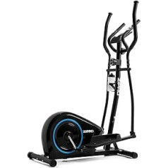 Zipro Adult Magnetic Cross Trainer Burn up to 120 kg, One Flywheel Mass of 8 kg, Black, One Size