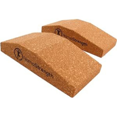 NamaStrength Yoga Wedge for Wrist, Wrist Support, Yoga Cork, Yoga Wedge Block, Non-Slip Yoga Wrist Support, Set of 2
